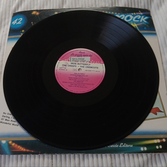 LP 12" LA GRANDE STORIA DEL ROCK IRON BUTTERFLY CRESTS SAM COOKE - Picture 3 of 4